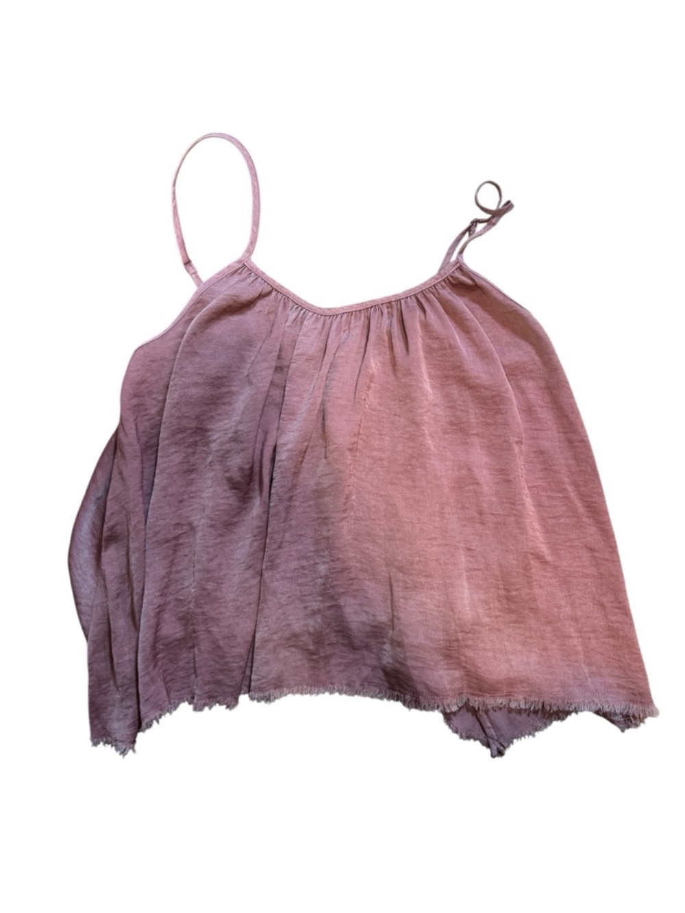 Aerie Flowy Cropped Tank Top – Mauve | Size Small